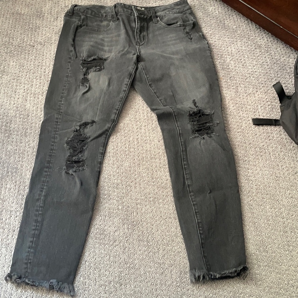American eagle ripped black jeans